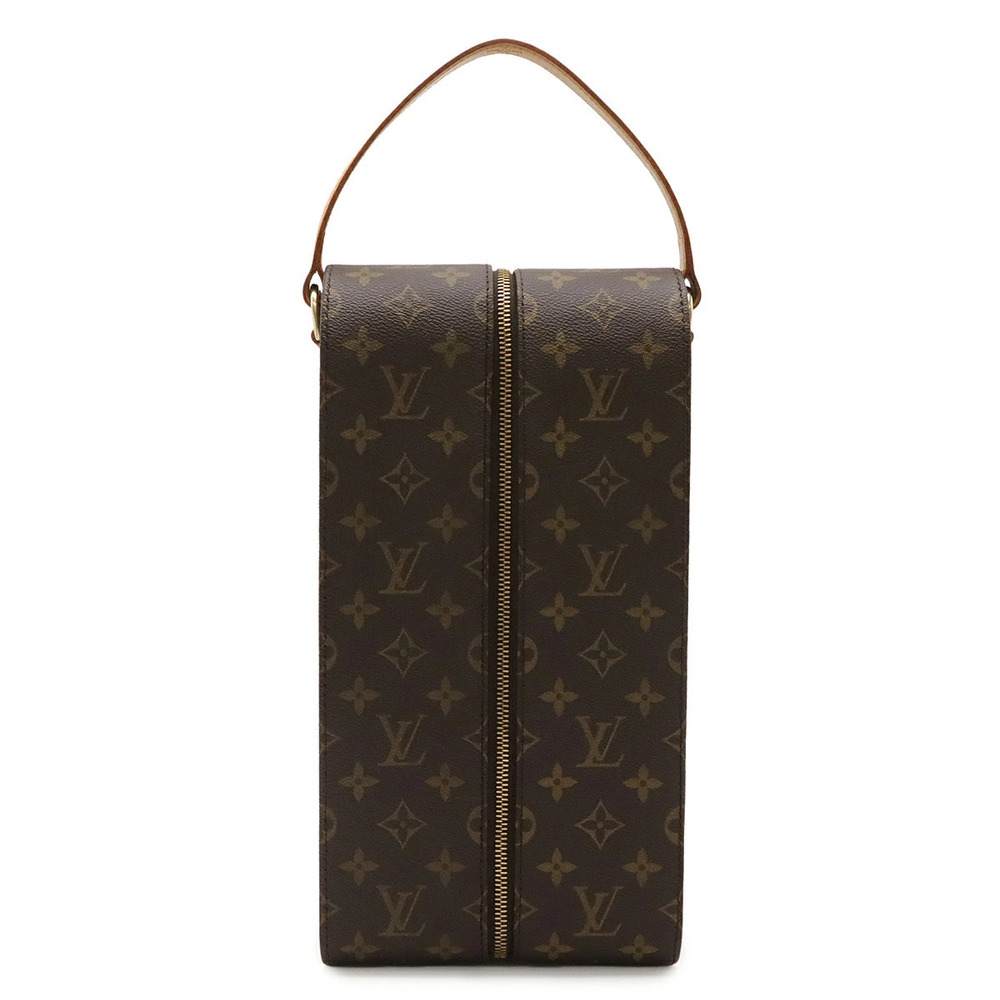 LOUIS VUITTON Monogram Wine Carrier Bag Handbag Case Golf Cup